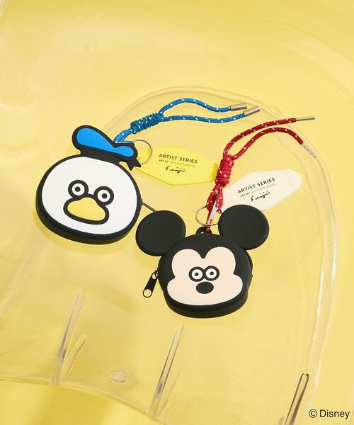 Disney ポーチ Mickey friend / フェイスポーチチャーム