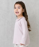 tシャツ 「オーガニック」フリル衿長袖Tシャツ...の詳細画像1