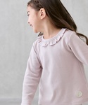 tシャツ 「オーガニック」フリル衿長袖Tシャツ...の詳細画像3