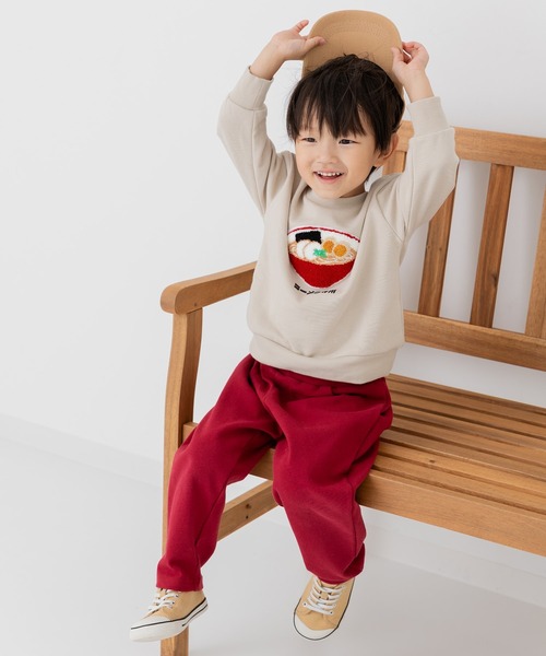 chil2 トレーナー 食べ物サガラ刺繍 トレーナー キッズ 子供服 男の子