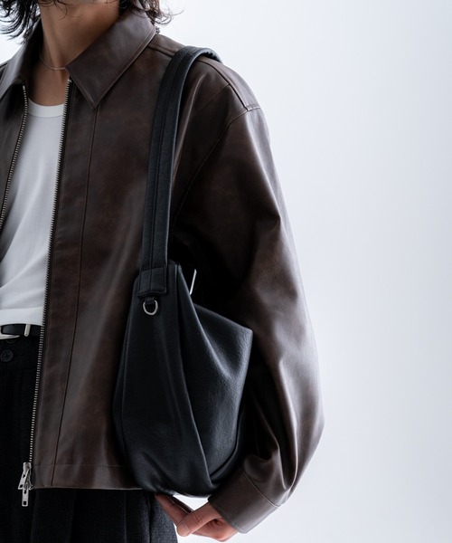 SINSS ショルダーバッグ 2way slit half moon bag / 2wayスリット