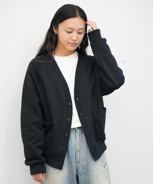 【美品！】 HARVESTY 裏毛スウェット カーディガン SWEAT CARDIGAN 裏毛スウェット カーディガン A52519 | HARVESTY