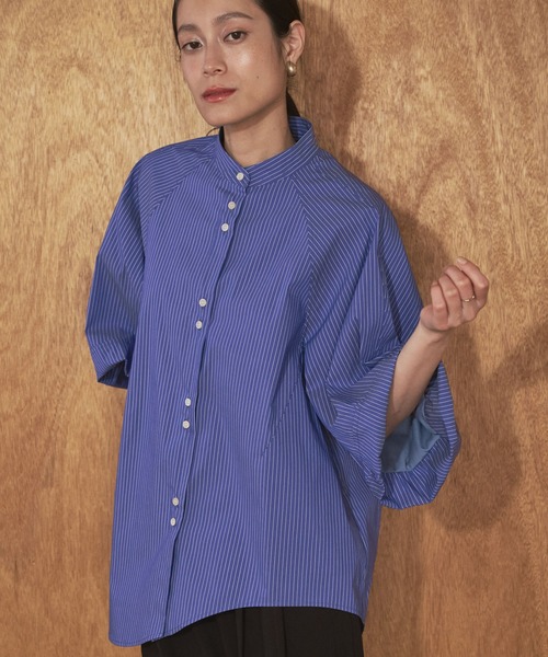 「Audrey and John Wad」 半袖ブラウス FREE ホワイト レディース_画像3