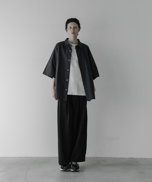 「remer」 半袖シャツ SMALL ネイビー メンズ_画像4