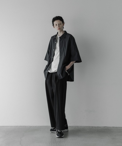 「remer」 半袖シャツ SMALL ネイビー メンズ_画像5