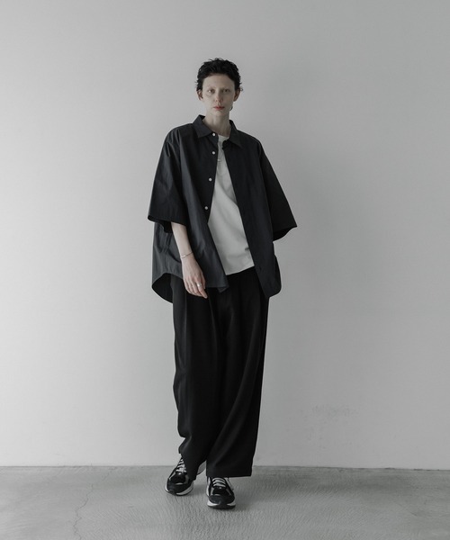 「remer」 半袖シャツ SMALL ネイビー メンズ_画像6