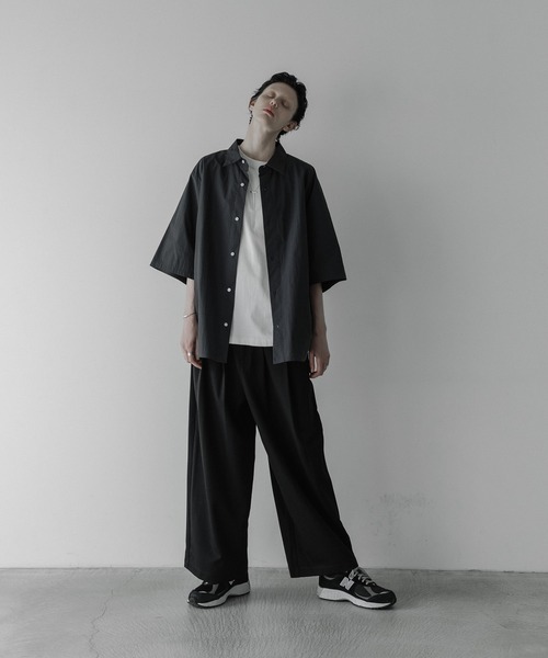 「remer」 半袖シャツ SMALL ネイビー メンズ_画像8