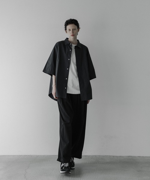 「remer」 半袖シャツ SMALL ネイビー メンズ_画像9