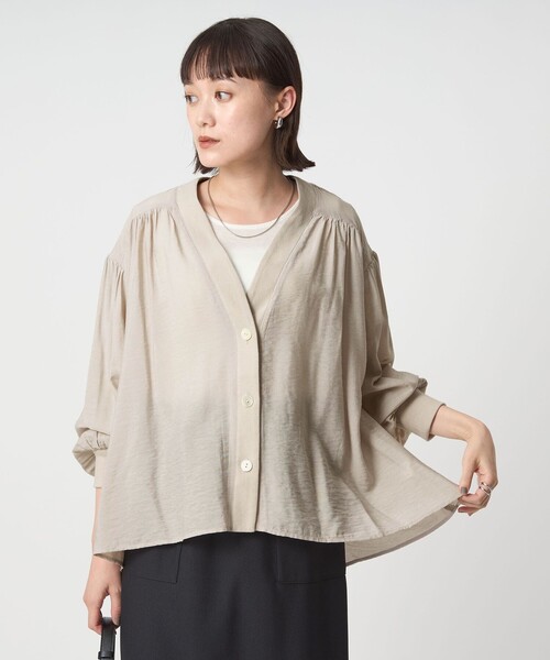 レオナール　カーディガン　ブラウス green label relaxing（グリーンレーベルリラクシング） ブラウス