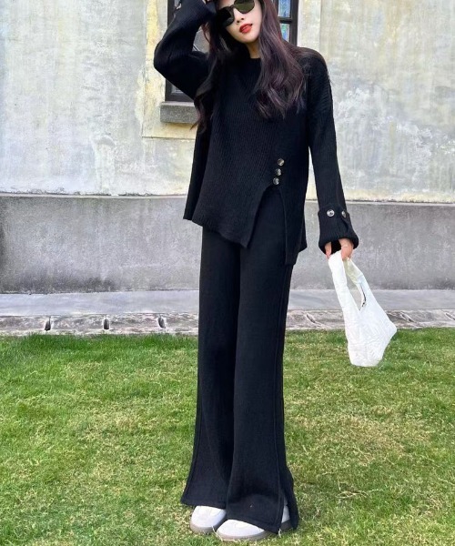 goa ニットセットアップ　y2k shoppinggo セットアップ ニットセットアップ レディース 秋冬 2点