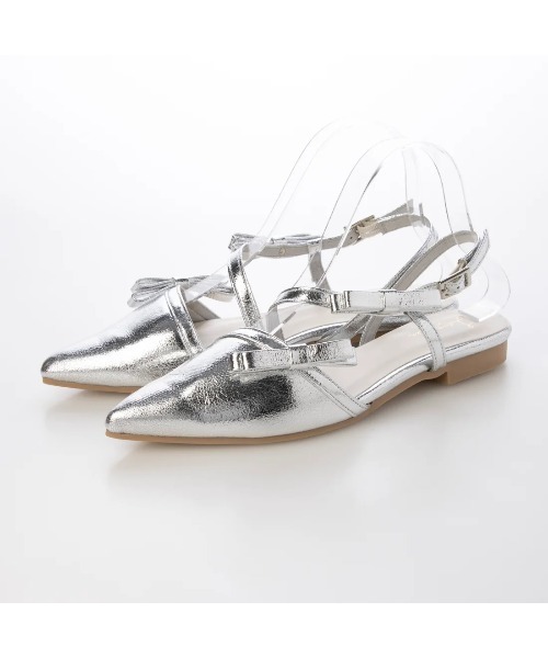 「Launa lea」 フラットサンダル 24.5cm アイボリー レディース_画像2