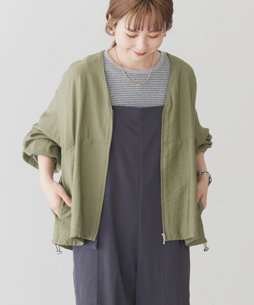 「AMERICAN HOLIC」 ブルゾン L チャコールグレー レディース_画像3