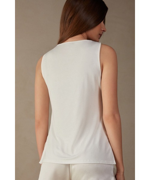 「Intimissimi」 ノースリーブトップス S ブラック レディース_画像4