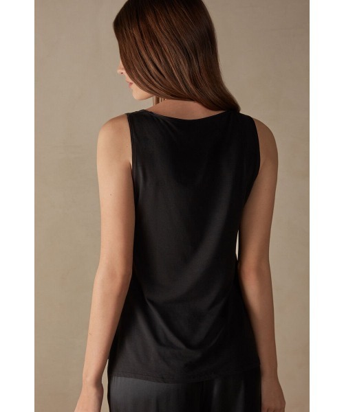 「Intimissimi」 ノースリーブトップス S ブラック レディース_画像8