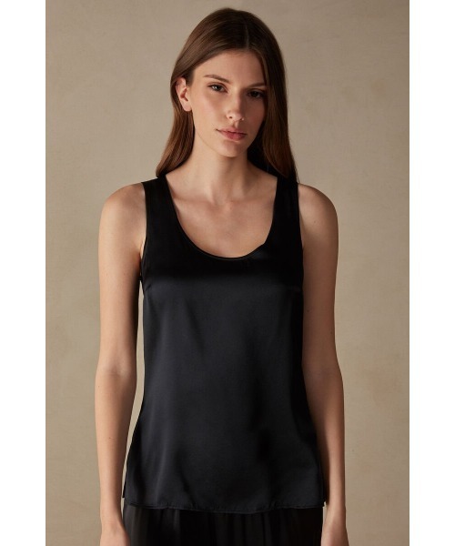 「Intimissimi」 ノースリーブトップス S ブラック レディース_画像9
