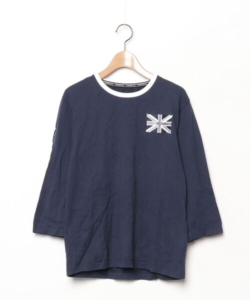 Admiral（アドミラル） 刺繍7分袖Tシャツ M ネイビー メンズ