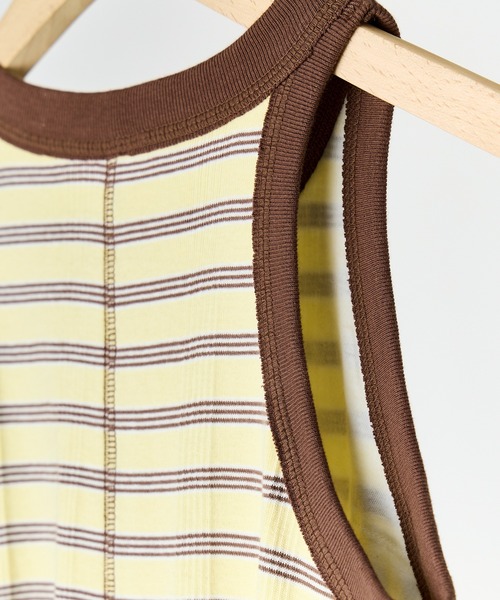 「MILLER」 ノースリーブワンピース MEDIUM イエロー レディース_画像4