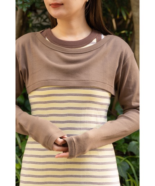 「MILLER」 ノースリーブワンピース MEDIUM イエロー レディース_画像8