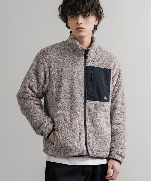 LOGOS（ロゴス） ブルゾン アウター 裏地付きシャギーボアフリース