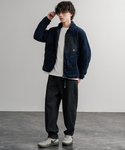 LOGOS（ロゴス） ブルゾン アウター 裏地付きシャギーボアフリース