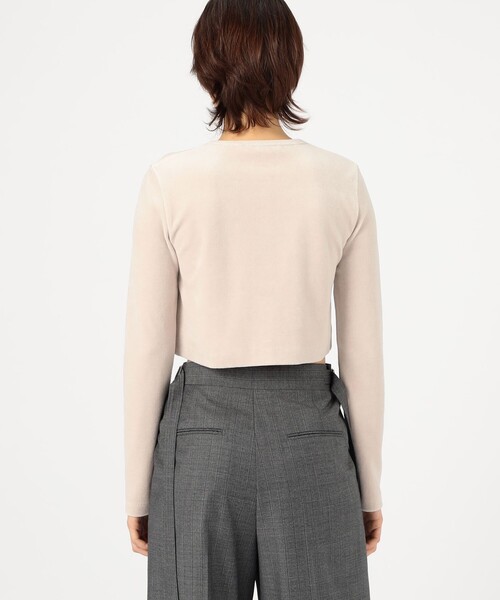 BACCA（バッカ） カーディガン ヘビーベロア ショートカーディガン