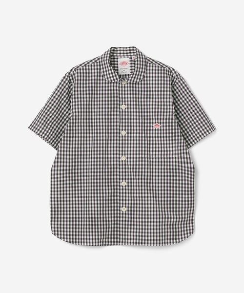 DANTON 半袖シャツ ブラック 36 Danton（ダントン） 半袖シャツ 36 ブラウン レディース : ZOZOTOWN