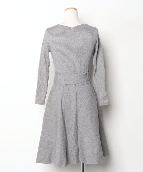 「LAISSE PASSE」 ニットワンピース 38 グレー レディース_画像2