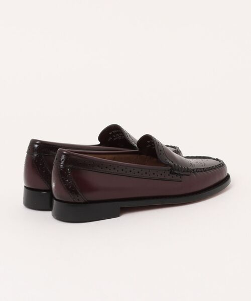 ローファー G.H.BASS BA41007A VENETIAN BROGUE WINE / メダリオン入りヴァンプローファー レディースの画像