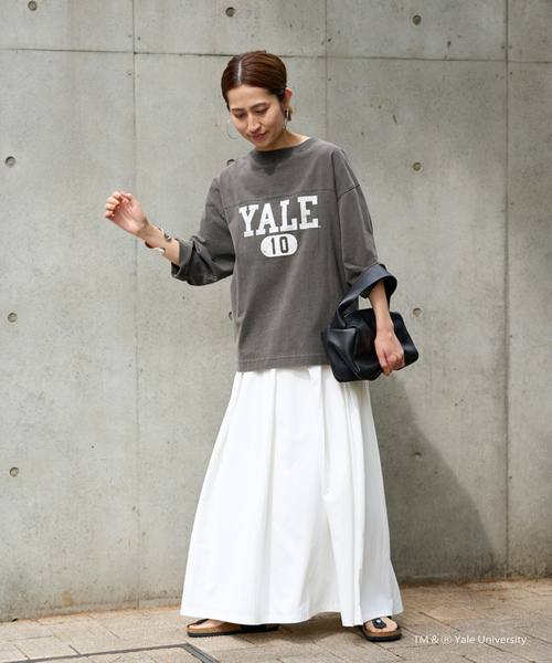 FRAMeWORK（フレームワーク） 7分袖カットソー「yale Universityコラボ