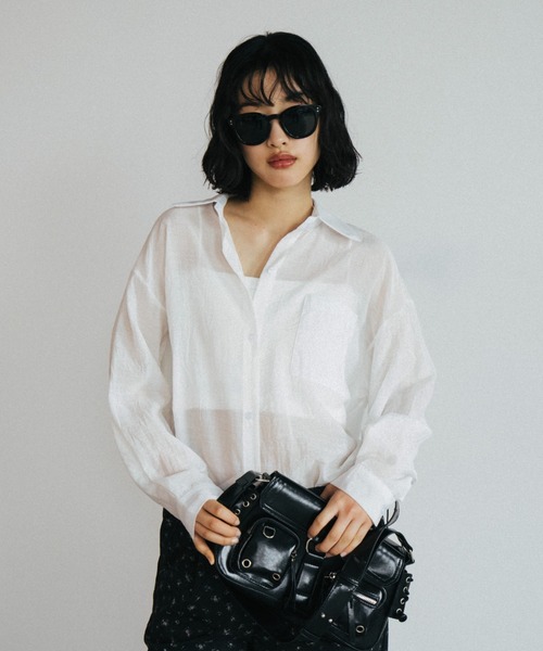 「duei」 長袖シャツ FREE ブルー レディース_画像7