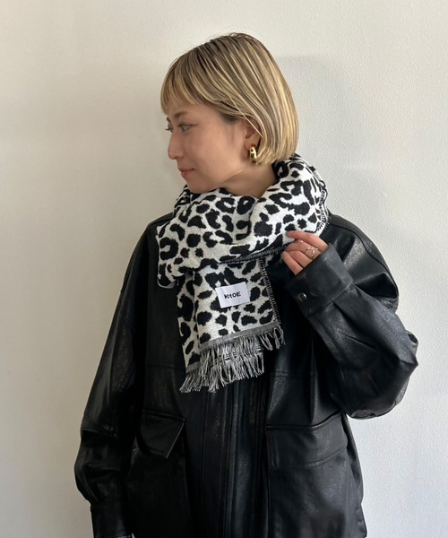 Kotoe（コトエ） マフラー ストール レオパード柄 マフラー ヒョウ柄