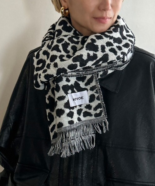 Kotoe（コトエ） マフラー ストール レオパード柄 マフラー ヒョウ柄