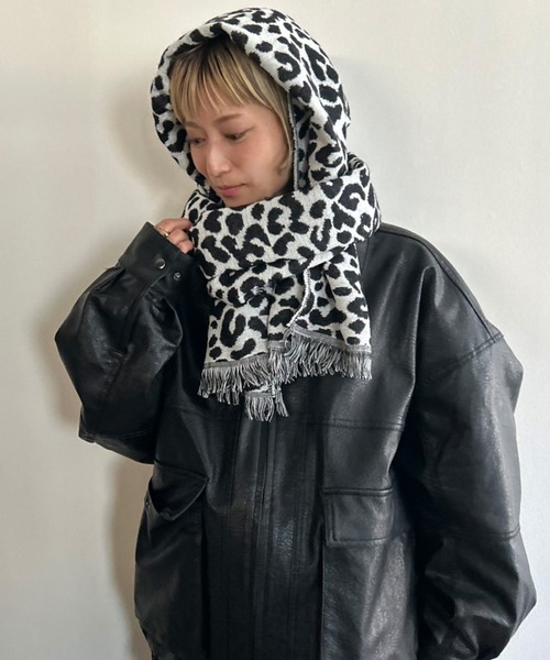 Kotoe（コトエ） マフラー ストール レオパード柄 マフラー ヒョウ柄