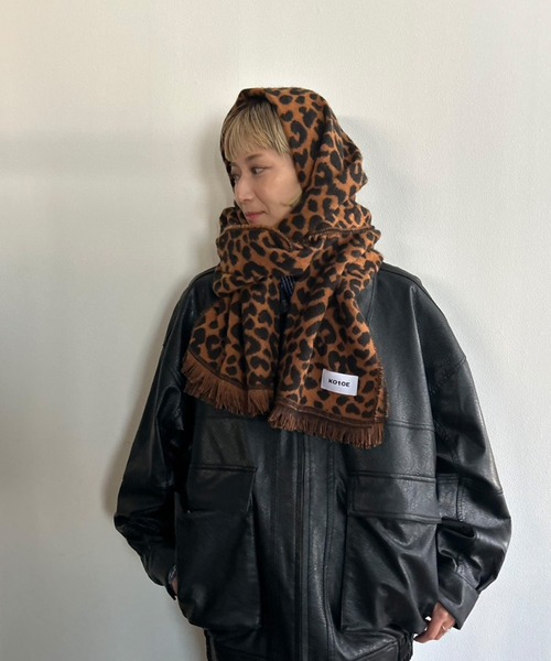 Kotoe（コトエ） マフラー ストール レオパード柄 マフラー ヒョウ柄