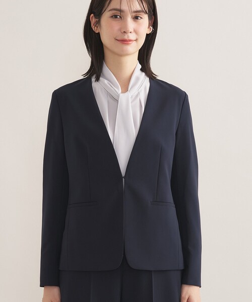 INDIVI（インディヴィ） スーツ 「通勤スーツ／洗える」ストレッチ