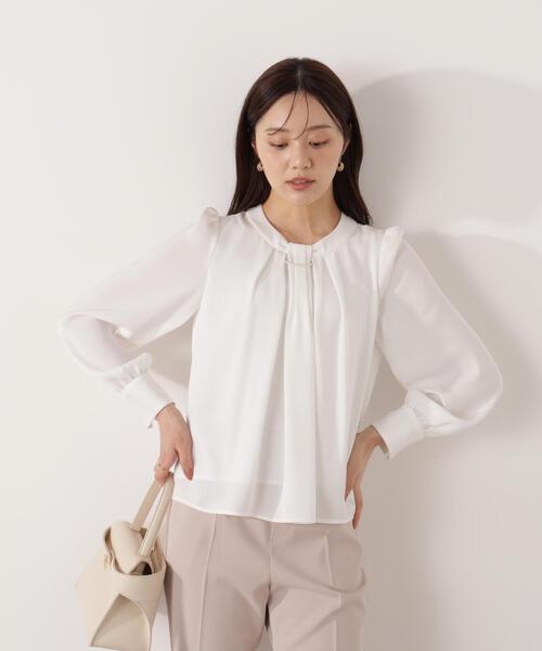 【新品、タグ付き】 PROPORTION パールトリミングブラウス 楽天市場】【SALE／20%OFF】パールトリミングブラウス:WEB限定