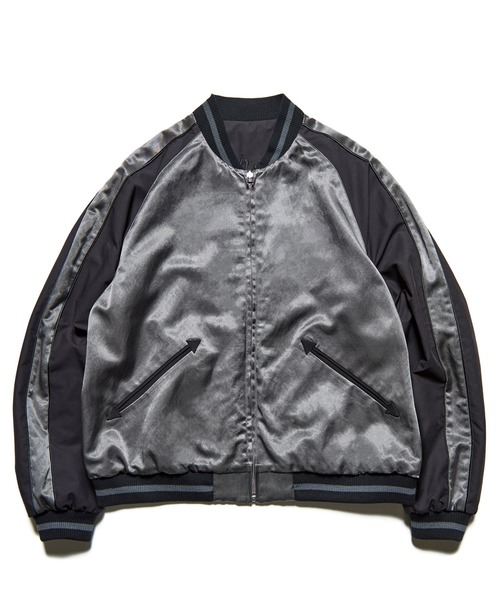 SOPHNET リバーシブル スカジャン / ソフ SOPH 無地 カモフラ SOPHNET.（ソフネット） スカジャン REVERSIBLE SOUVENIR JACKET
