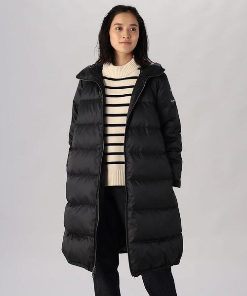 To b. by agnes b.」 ダウンコート 38 ブラック レディース Agnes b 