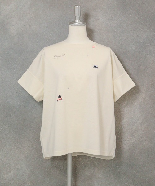 3150　ピッコーネカットソー　新品未使用 STUDIO PICONE（スタジオピッコーネ） tシャツ コットン100％前後切替