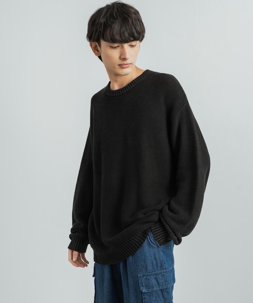 「KRIFF MAYER」 長袖ニット X-LARGE ダークインディゴブルー メンズ_画像7