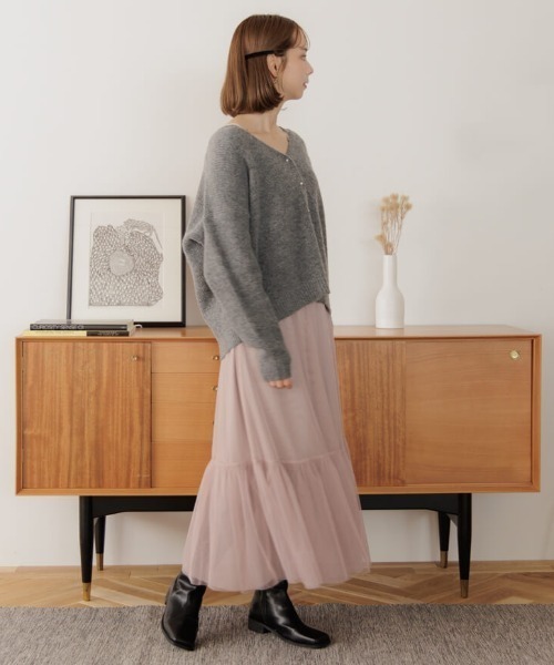 「flower」 フレアスカート FREE ブラウン レディース_画像10