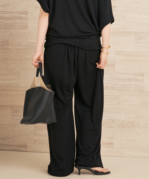 plage（プラージュ） ワイドパンツ パンツ Jersey Drape パンツ