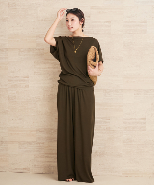 plage（プラージュ） ワイドパンツ パンツ Jersey Drape パンツ