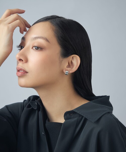 イヤリング 「スナップイヤリング」 プレート レディースの画像