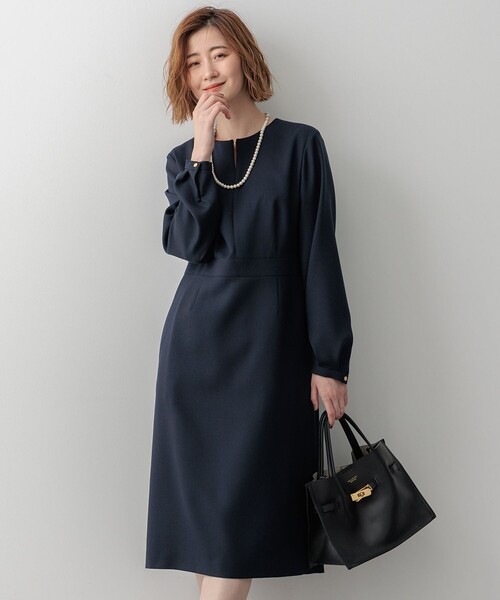 今期完売⭐︎新品⭐︎Her lip to⭐︎ネイビー 紺長袖 ワンピース 23区 L」 長袖ワンピース 46 ネイビー レディース : ZOZOTOWN Yahoo!店