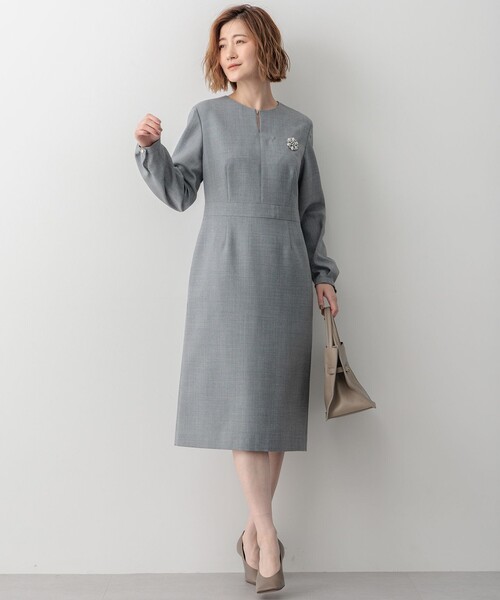23区 L」 長袖ワンピース 46 ネイビー レディース : ZOZOTOWN Yahoo!店