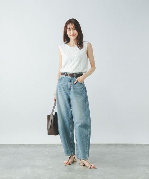 「GLOBAL WORK」 ノースリーブトップス MEDIUM ブラック レディース_画像2