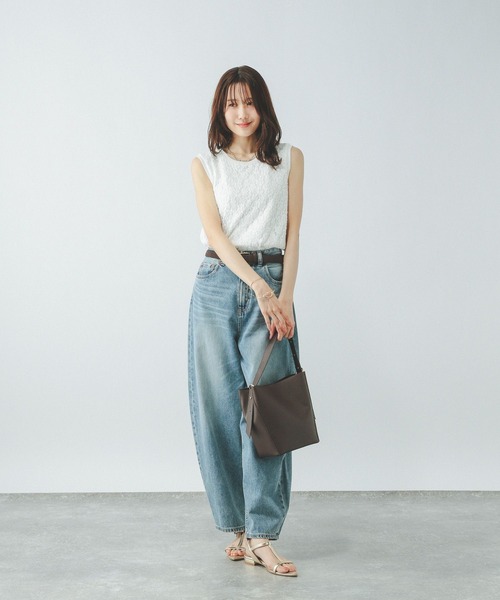 「GLOBAL WORK」 ノースリーブトップス MEDIUM ブラック レディース_画像3