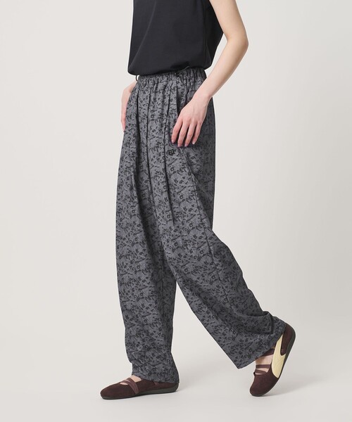 ワイドパンツ パンツ 「別注」「Charcoal」バギー 遮熱 UVカット 接触