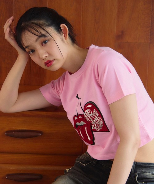 JACKROSE（ジャックローズ） tシャツ 半袖 B-TRS-サクランボ・リップス